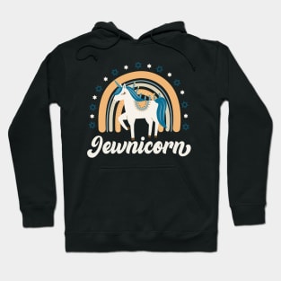 Jewnicorn Jewish Unicorn Menorah Hanukkah Hoodie